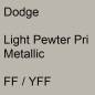 Preview: Dodge, Light Pewter Pri Metallic, FF / YFF.